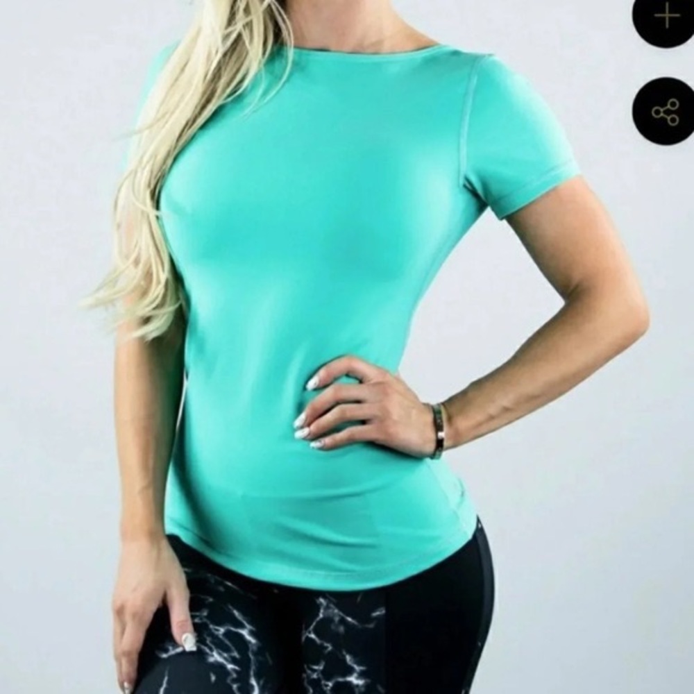 Buffbunny Tiffany Blue / Teal Workout Top NWT